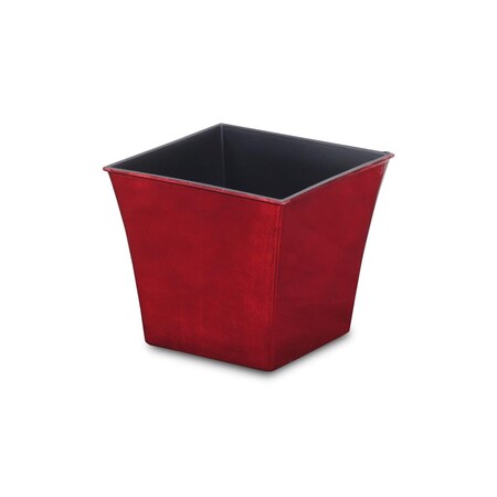 Cheungs 6.5 in. Round Planter with A Tapered Body - Shiny Red PP-110SR